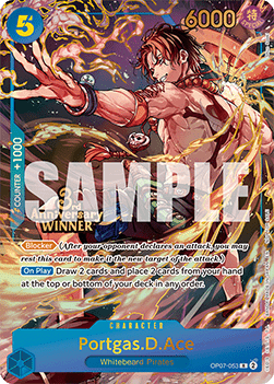 Portgas.D.Ace (OP07-053) (V.1) Winner Cards - Einzelkarten