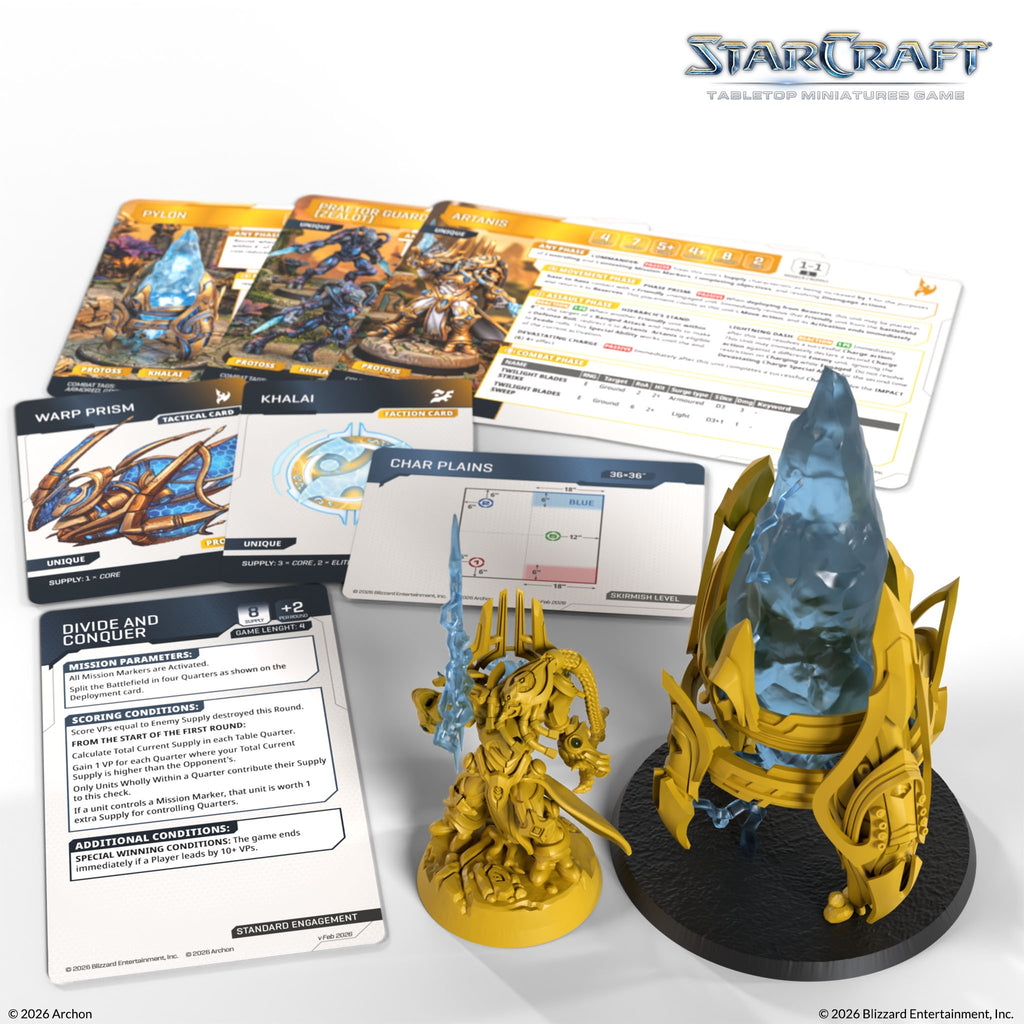 Archon Studio - Starcraft TMG: Protoss Hero Expansion Set: Artanis & Pylon