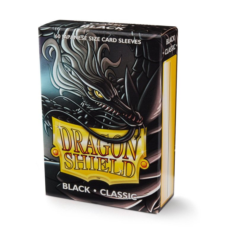 Dragon Shield - Japanese Sleeves: Black [Classic] (60 Sleeves)