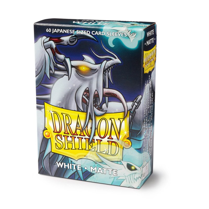 Dragon Shield - Japanese Sleeves: White [Matte] (60 Sleeves)